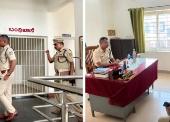 ಚಿತ್ರದುರ್ಗ ಜಿಲ್ಲಾ ಎಸ್ಪಿ ಹಿರಿಯೂರು ನಗರ ಪೊಲೀಸ್ ಠಾಣೆಯಲ್ಲಿ ಕಾನೂನು ಮತ್ತು ಸುವ್ಯವಸ್ಥೆಯನ್ನು ಪರಿಶೀಲಿಸಿದರು